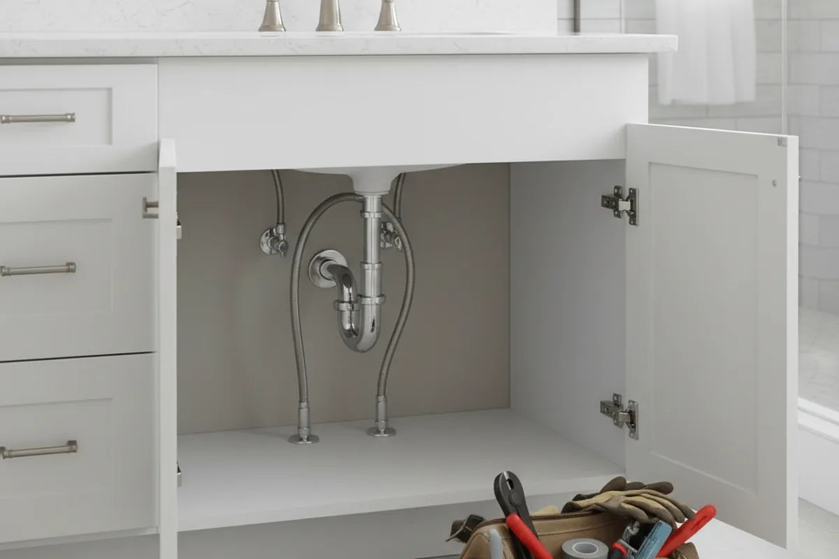 Finished fixture set after Gas Line Repair in Armstrong